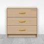 Jaladera para mueble latonada 110 mm Mañon