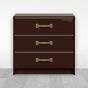 Jaladera para mueble bronce 130 mm Mañon