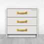 Jaladera para mueble latonada 150 mm Mañon