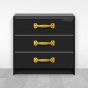 Jaladera para mueble latonada 150 mm Mañon