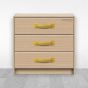 Jaladera para mueble latonada 150 mm Mañon