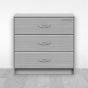Jaladera para mueble níquel 125 mm Mañon