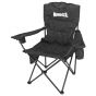 Silla plegable de campismo con portavaso negra MCS001 Mendoza