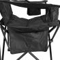 Silla plegable de campismo con portavaso negra MCS001 Mendoza
