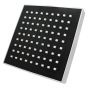 Regadera cuadrada 15 cm cromo / negro IML