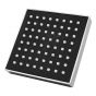 Regadera cuadrada 10 cm cromo IML