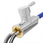 Mezcladora monomando para fregadero cuello azul flexible SP-10034 Solvex