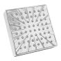 Regadera cuadrada 10 cm cromo 10-CR IML
