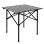 Mesa de Camping Plegable cuadrada HW123-BK negra