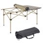 Mesa de Camping Plegable Rectangular HW123-YE Beige