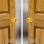 Cerradura para baño latón brillante Ball Yale