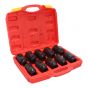 Juego de dados de impacto milimétricos 10 piezas JL-10 Stanew