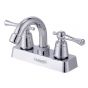 Mezcladora 4" para lavabo cuello curvo YE0028 Yaden