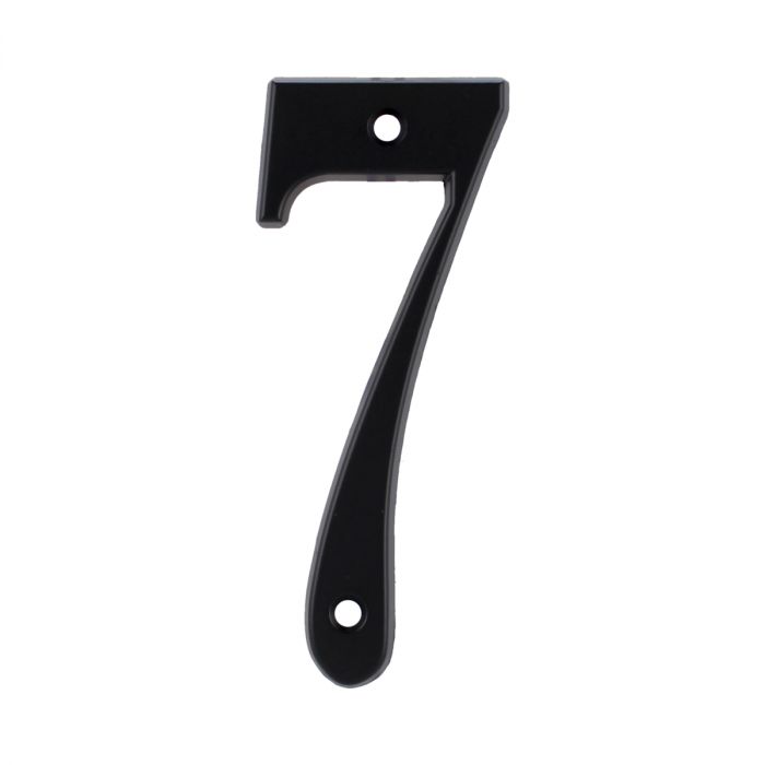 Número "7" de latón sólido 4" Negro 13663 Adir