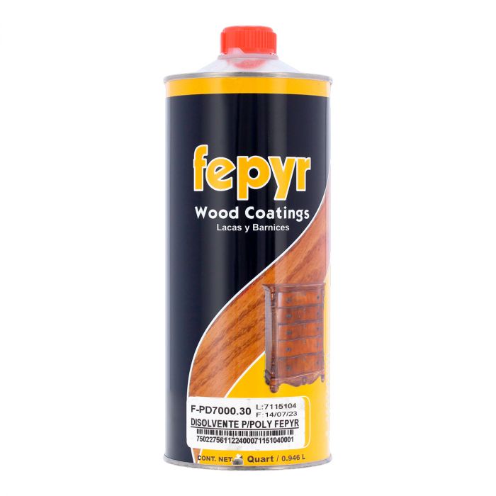 Disolvente para la línea Poly Fepyr 1 litro F-PD7000.30