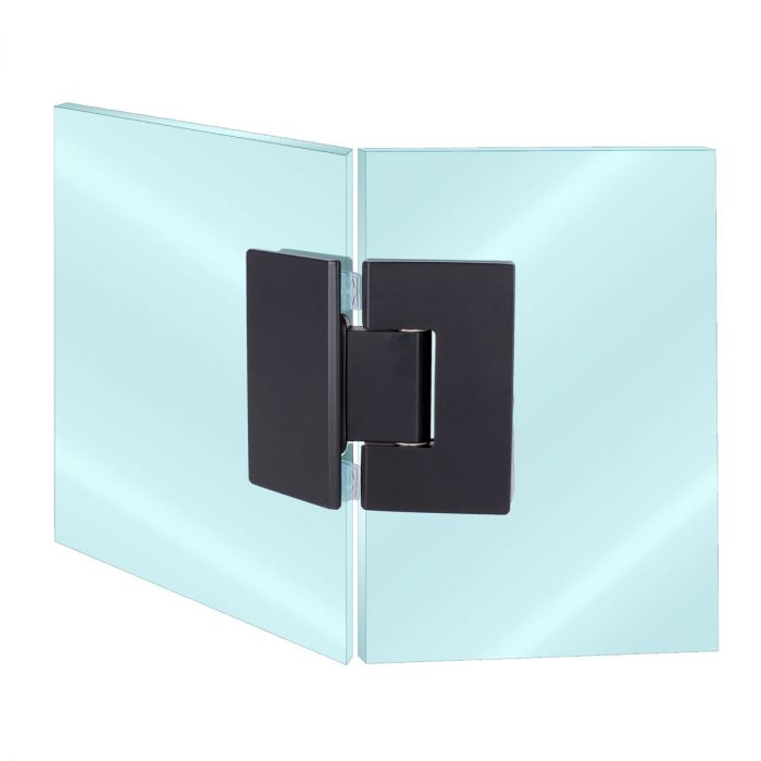 Bisagra para baño vidrio a vidrio a 135° negro mate SH340N Axcent