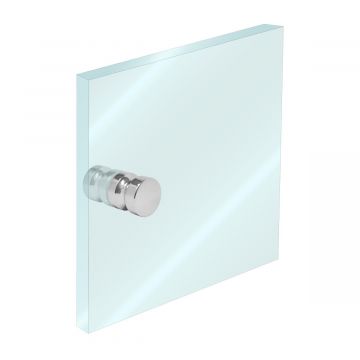 Perilla para puerta de cristal 30 x 30 cromo K-247 Axcent