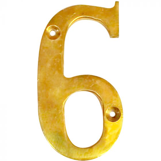 Numero decorativo para fachada #6 y 9 Dorado