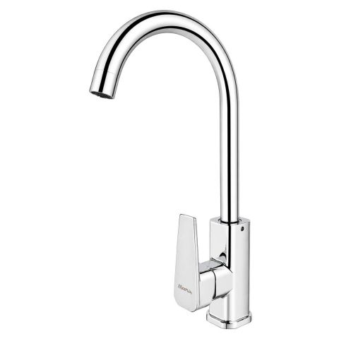 Monomando para fregadero cuello curvo 34 cm 16083 Maxflu