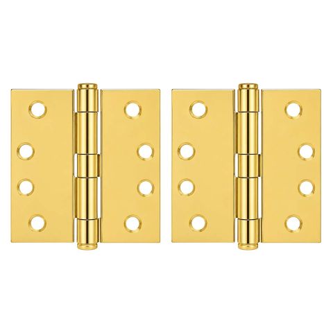 Bisagra 4" X 4" cabeza plana con perno suelto latón brillante 1450 Veker