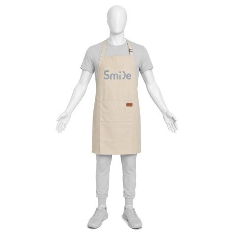 Delantal impermeable beige Smile