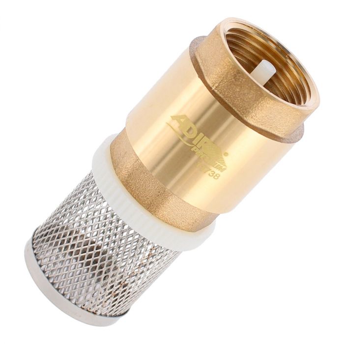 Válvula de pie pichancha 3/4" con rejilla de acero inoxidable 11738 Adir