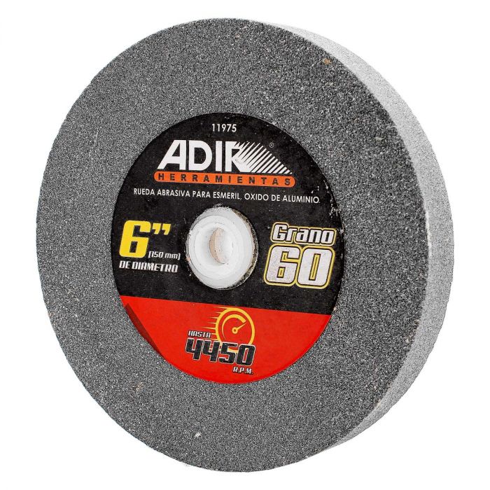 Rueda abrasiva para esmeril 6" grano 60 11975 Adir