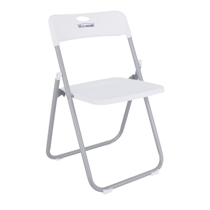 Silla plegable blanca 12133 Deco Hogar
