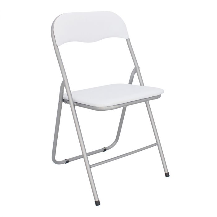 Silla plegable acojinada color blanco 12152 Deco Hogar