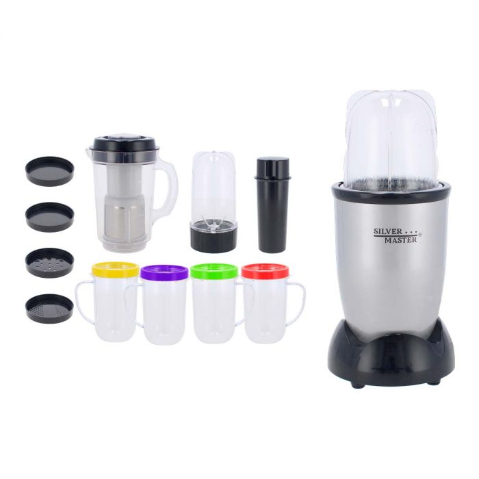 Procesador de alimentos 500 W con 21 piezas 17017 Silver Master