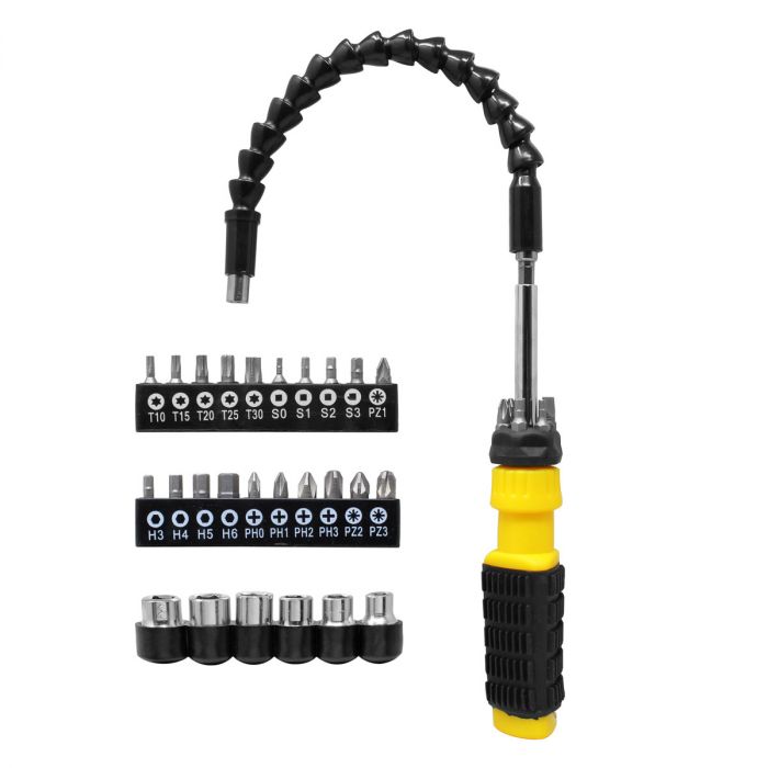Kit de destornillador con extensión flexible 40 piezas 3222 Tulplus