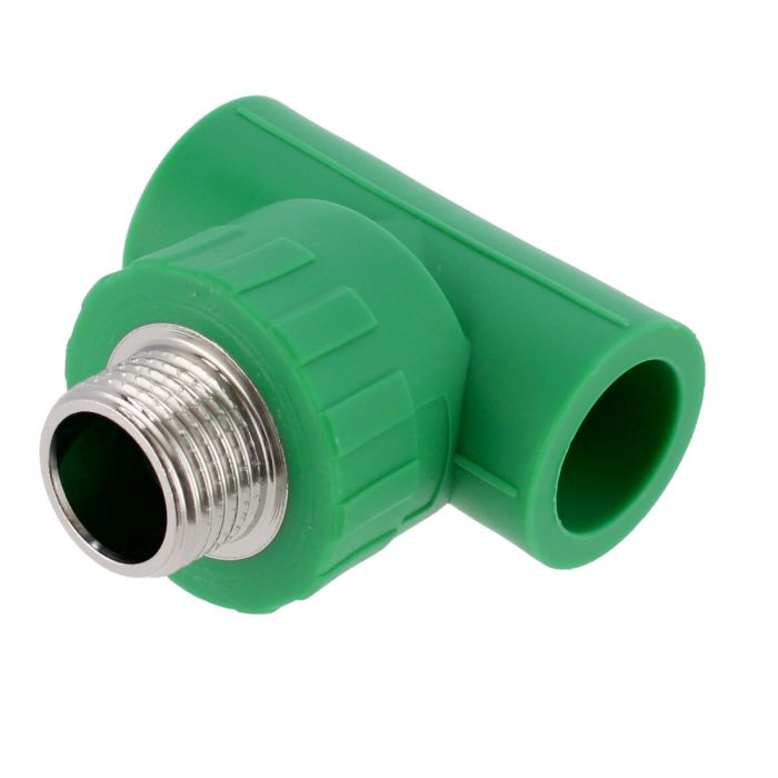 Tee PPR Rosca Central Macho 20 mm x 1/2" 7140 Maxflu