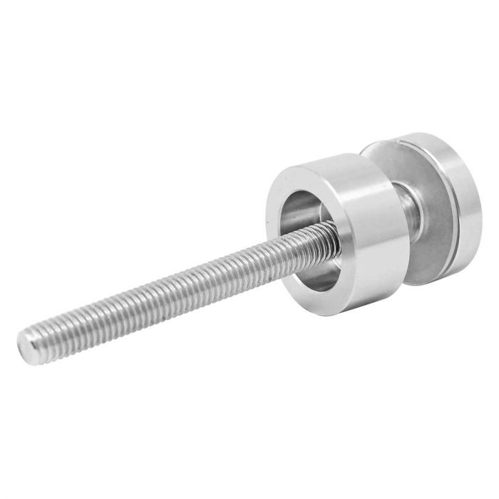 Conector con chapetón muro a vidrio C014 Axcent
