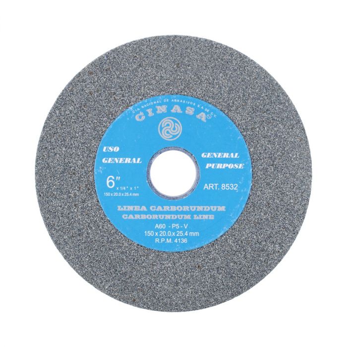 Piedra para esmeril 6" grano 60 8532 Cinasa
