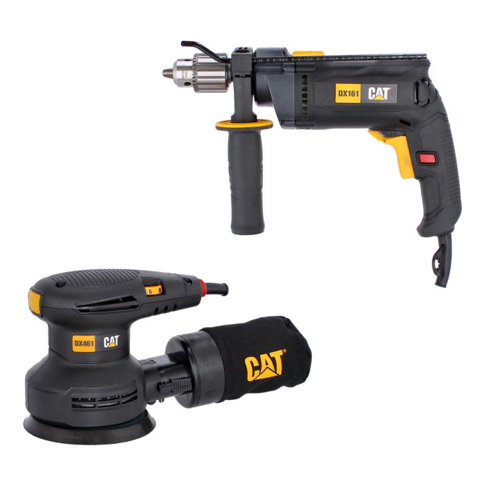 Combo de Rotomartillo (DX161U) y lijadora orbital 5" (DX461U) 79449 CAT