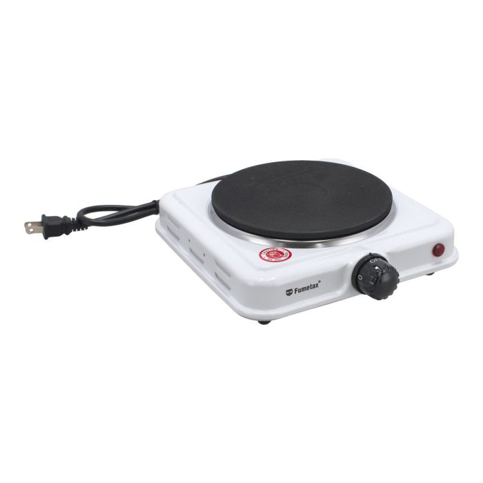 Parrilla eléctrica blanca de 1 quemador tipo disco SW-42408 Fumetax