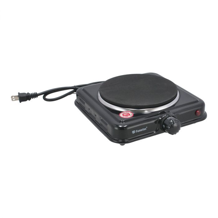 Parrilla eléctrica negra de 1 quemador tipo disco SW-42409 Fumetax