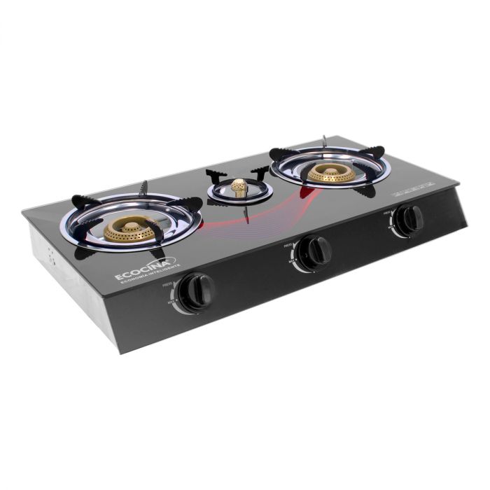 Estufa de vidrio templado con chispero QH-A3V Ecocina