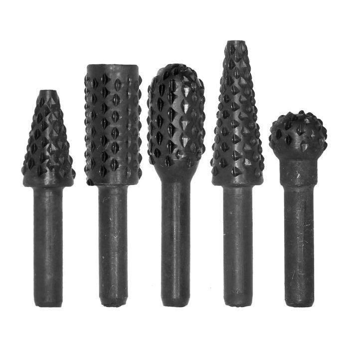 Limas rotativas negras para madera 5 piezas MW-332 ONG NAMO