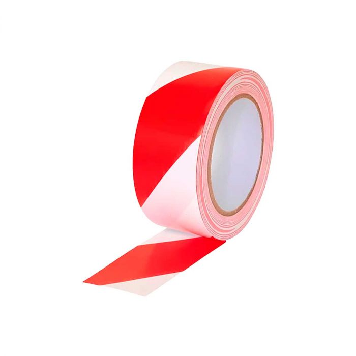Cinta delimitadora blanco/rojo 3" x 250 metros