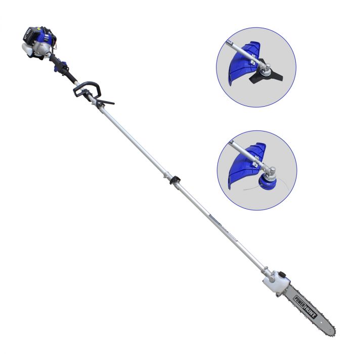 Motosierra multifuncional 2 en 1 con extensión MMPH2E1 Power Hunt