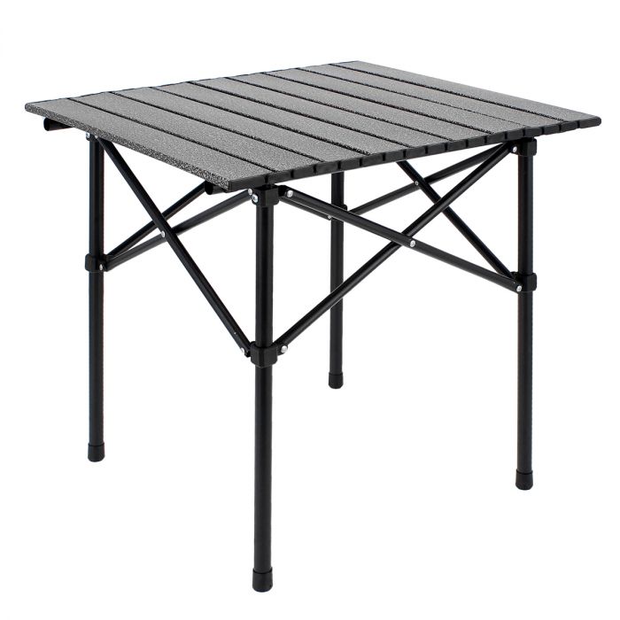 Mesa de Camping Plegable cuadrada HW123-BK negra