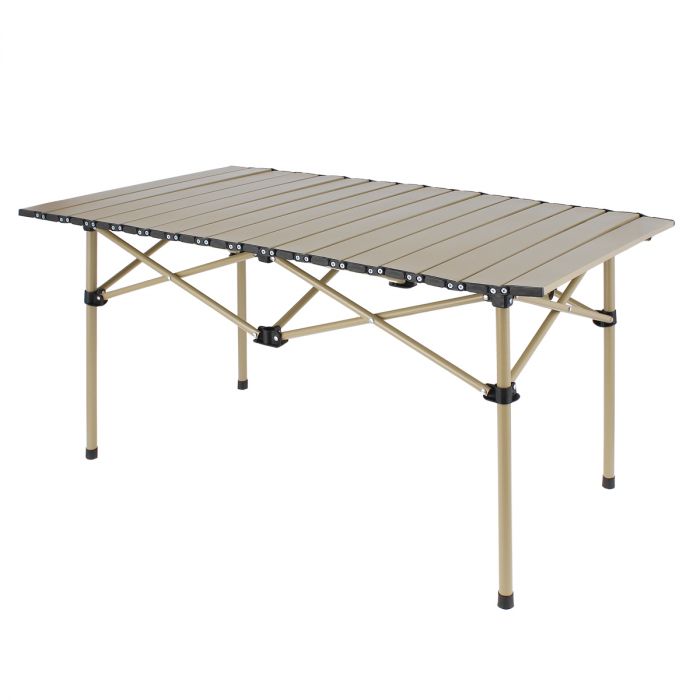 Mesa de Camping Plegable Rectangular HW123-YE Beige