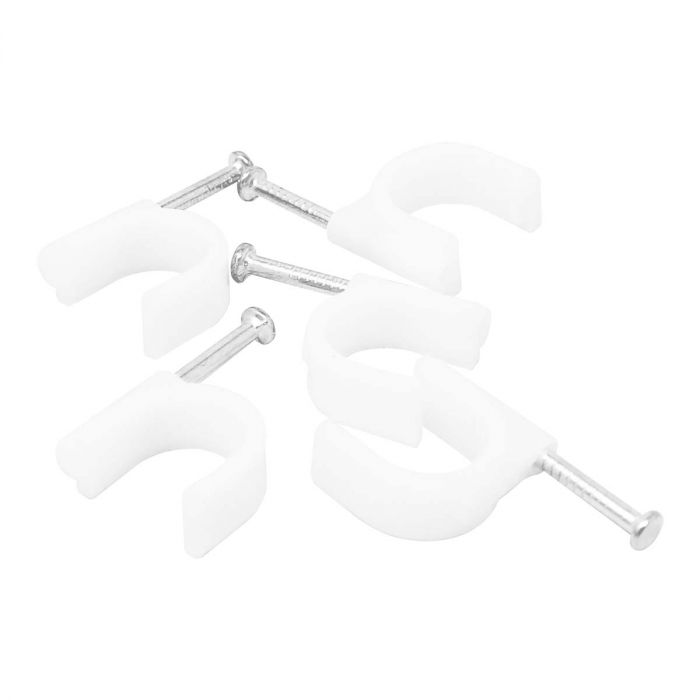 Grapas curvas para cable redondo 12 mm 100 piezas 4617 Sanelec 