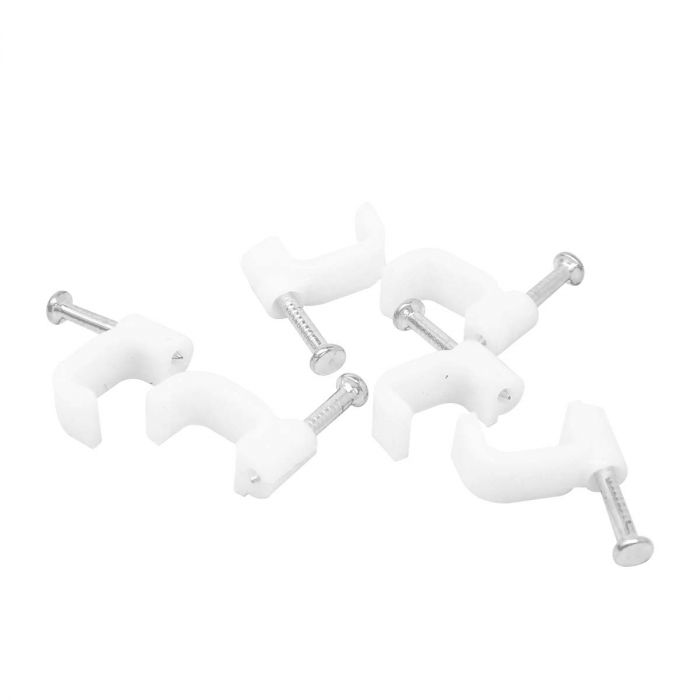 Grapas curvas para cable redondo 5 x 9 mm 100 piezas 4618 Sanelec 