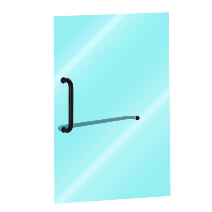 Jaladera con toallero negro SH-530-B Axcent