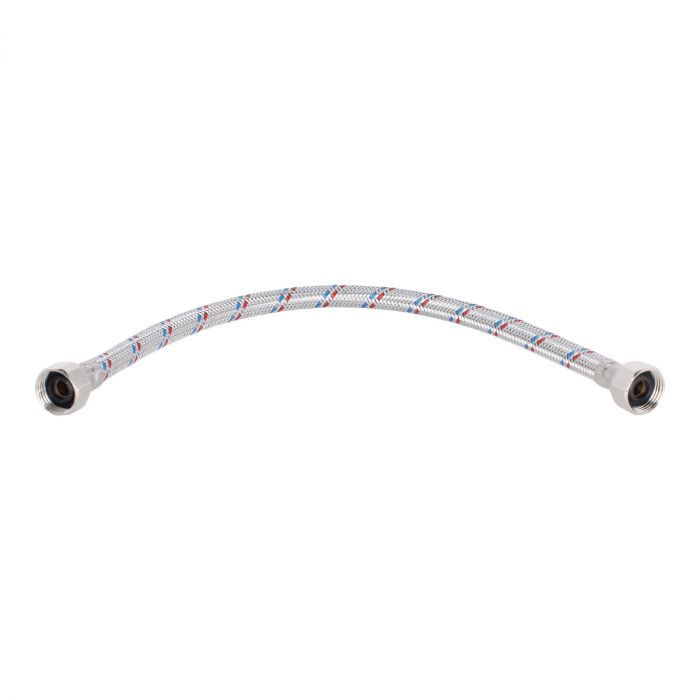 Manguera flexible de aluminio para lavabo 1/2" x 1/2" YD0025 Yarden