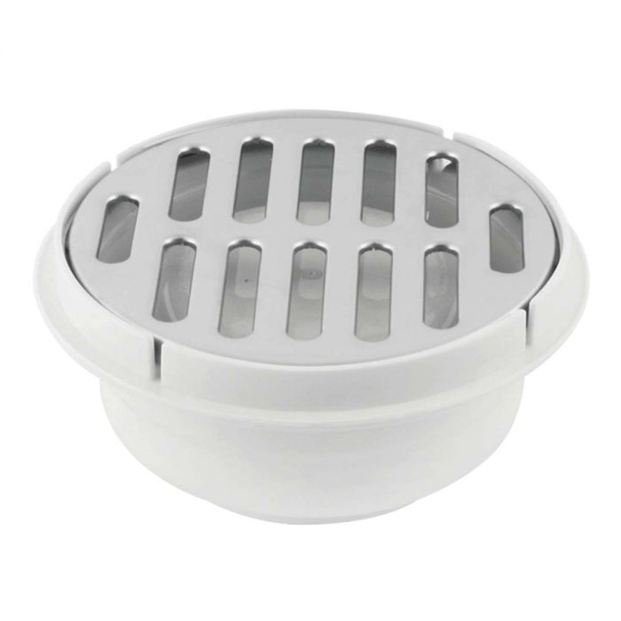 Coladera con rejilla plástica cromada YD0132 Yarden