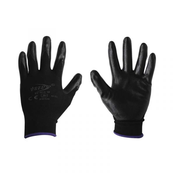  Boss Gloves 8442L JobMaster - Guantes de nailon con palma de  nitrilo, talla L, color negro : Herramientas y Mejoras del Hogar